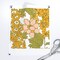 Retro Flowers Green Orange Pink 1970s Spring Flower Power Vintage Style Custom Pre-pasted Wallpaper by Spoonflower Pre-Pasted Wallpaper 2FT Wide